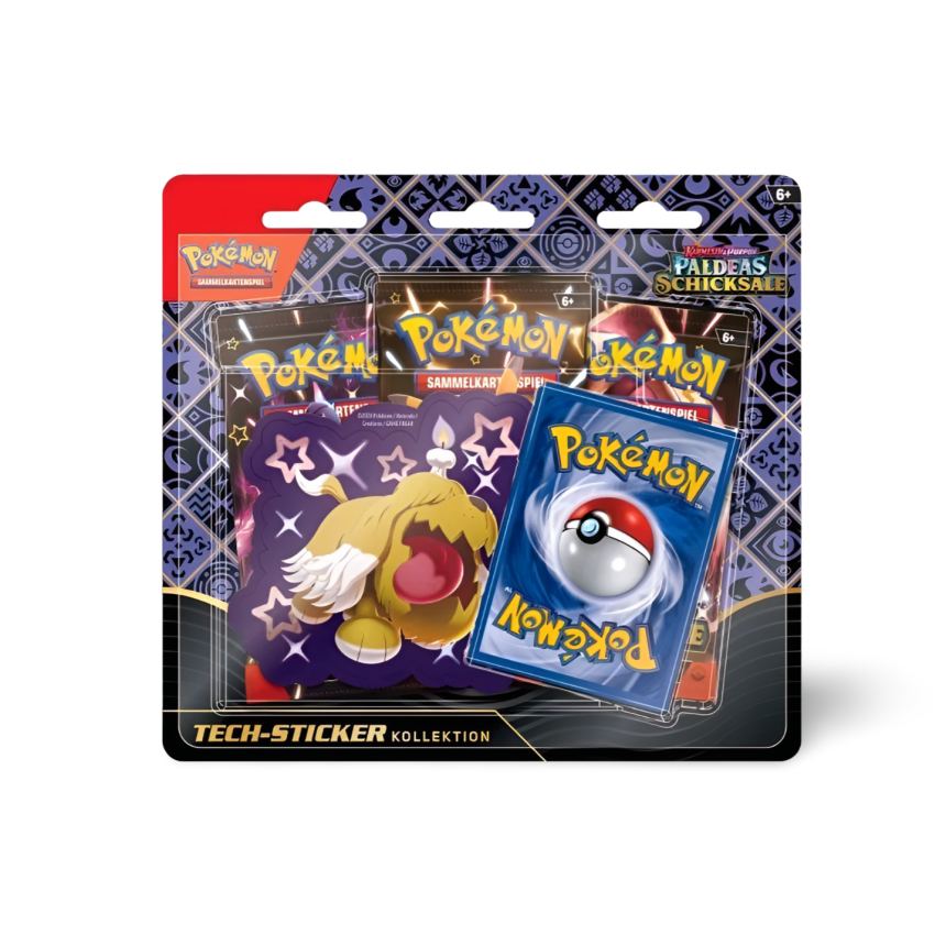 Karmesin & Purpur: Paldeas Schicksale sticker kolelektion gruff mit 3 boostern in deutsch