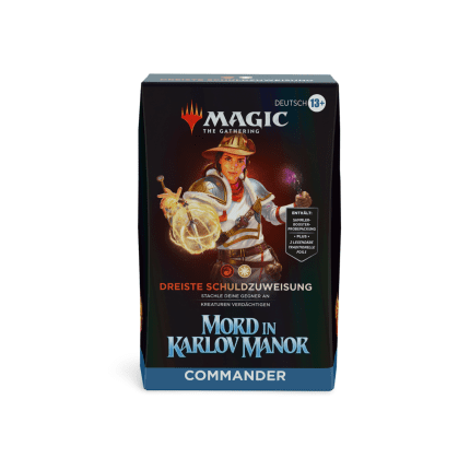 mord in karlov manor commander deck dreiste schuldzuweisung deutsch german guenstig billig kaufen mkm mtg tcg