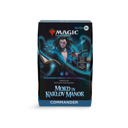 mord in karlov manor commander deck wiederkehrende ueberwachung deutsch german guenstig billig kaufen mkm mtg tcg