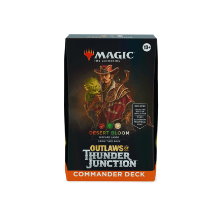 outlaws of thunder junction commander deck desert bloom englisch english guenstig billig kaufen otj mtg tcg