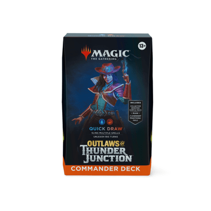 outlaws of thunder junction commander deck quick draw englisch english guenstig billig kaufen otj mtg tcg