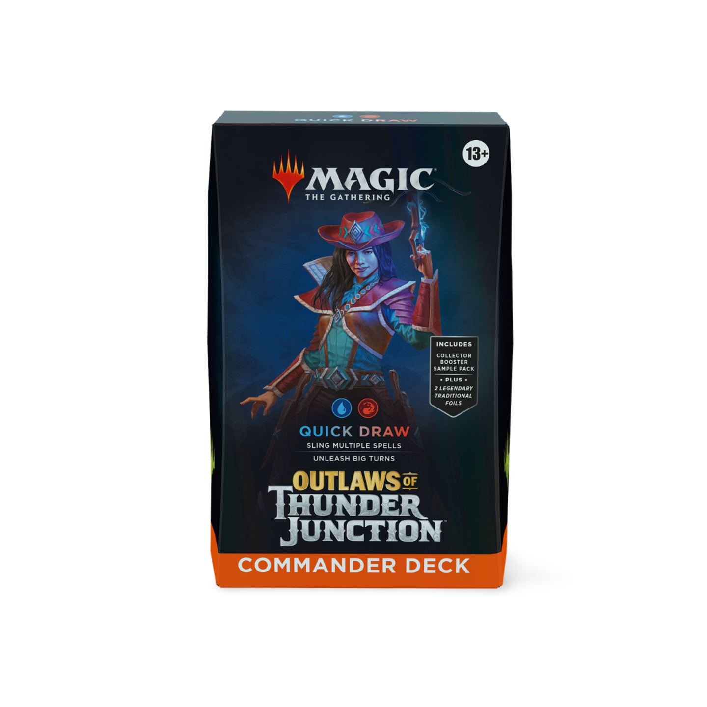 outlaws_of_thunder_junction_commander_deck_quick_draw_englisch_english_guenstig_billig_kaufen_otj_mtg_tcg Outlaws of Thunder Junction Commander Deck Quick Draw – Bild 1