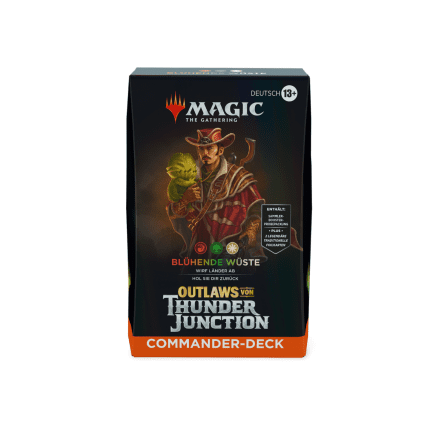 outlaws von thunder junction commander deck bluehende wueste deutsch german guenstig billig kaufen otj mtg tcg