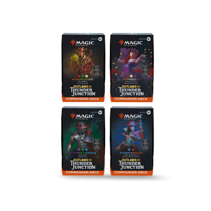 outlaws von thunder junction commander deck set deutsch german guenstig billig kaufen otj mtg tcg