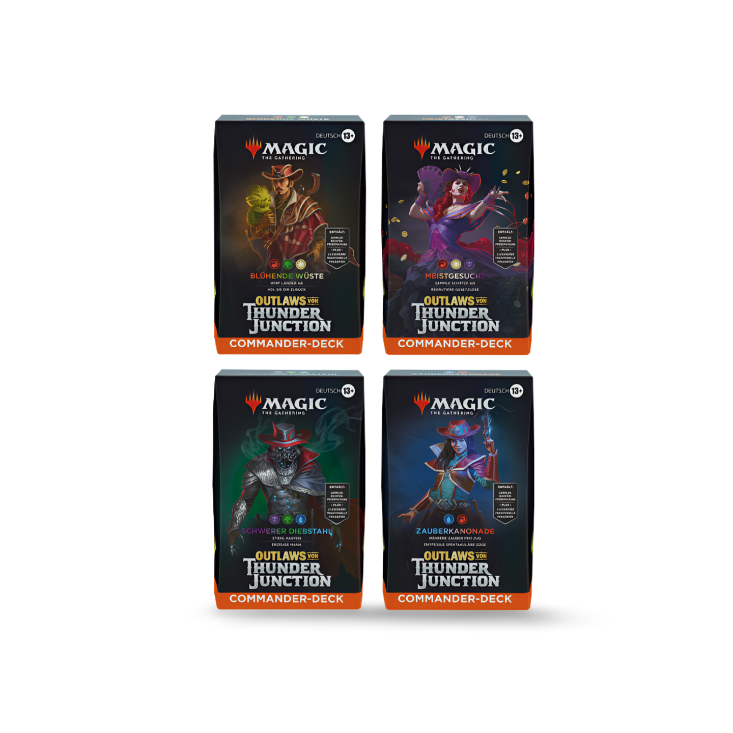 Outlaws von Thunder Junction Commander Deck Display (4 Decks) – Bild 1