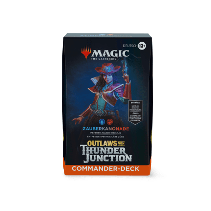 outlaws von thunder junction commander deck zauberkanonade deutsch german guenstig billig kaufen otj mtg tcg
