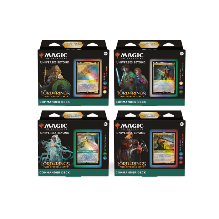 The Lord of the Rings: Tales of Middle Earth Commander Deck Display (4 Decks) – Bild 1