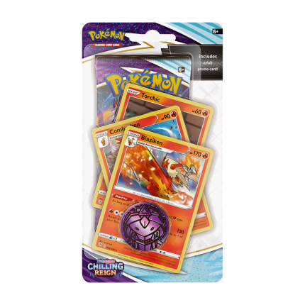 Pokémon Chilling Reign Decidueye Blister – 1 booster, 3 holo promo cards, coin & code, English sealed!