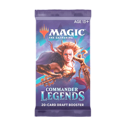 Commander Legends Booster Pack – English edition Magic: The Gathering sealed product with 20 random cards including legendary creatures and foils