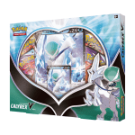 Ice Rider Calyrex V Box with promo card, oversize card, and four Pokémon TCG booster packs – Official Pokémon Trading Card Game product.