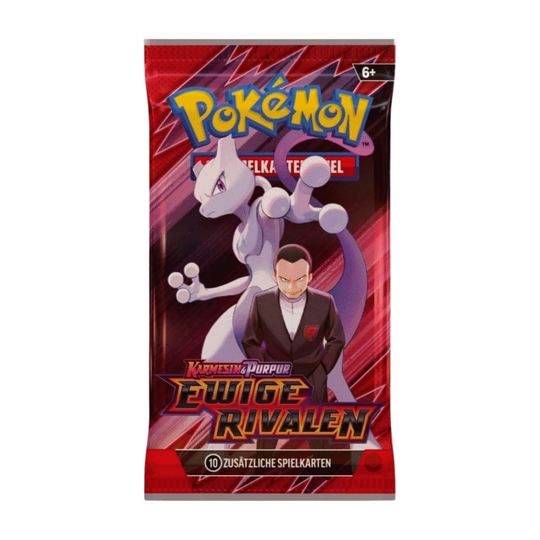 Pokémon Karmesin & Purpur Ewige Rivalen Booster – Original Pokémon Sammelkarten Boosterpack mit 10 Karten und Online-Code
