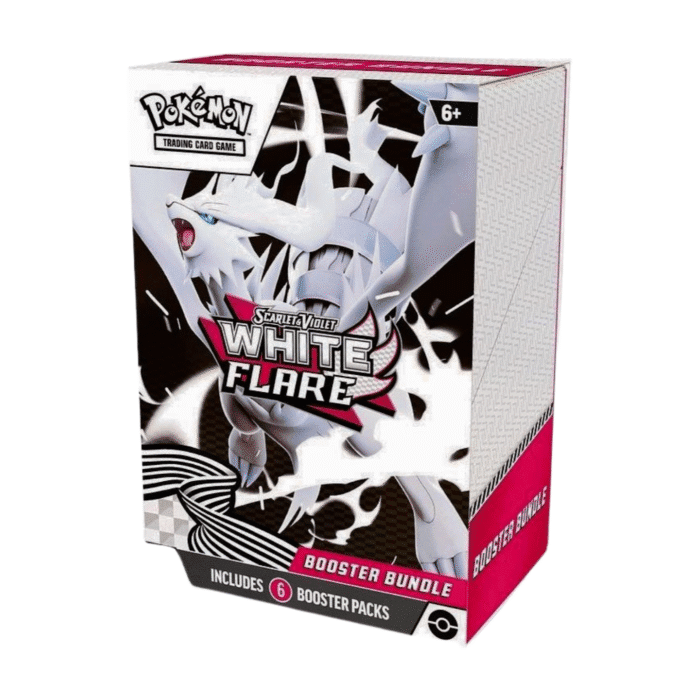 Pokémon Scarlet & Violet White Flare Booster Bundle with 6 booster packs – Official Pokémon Trading Card Game product