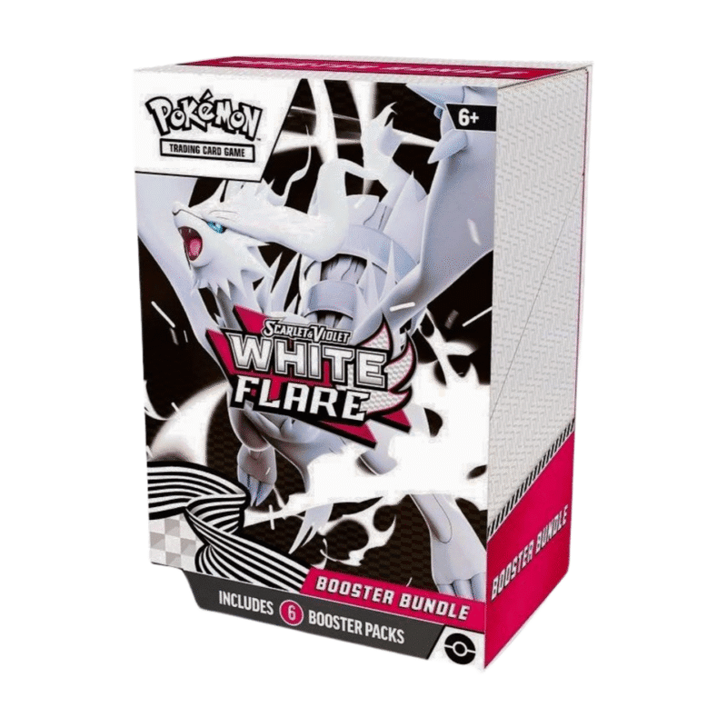 Pokémon Scarlet & Violet White Flare Booster Bundle with 6 booster packs – Official Pokémon Trading Card Game product