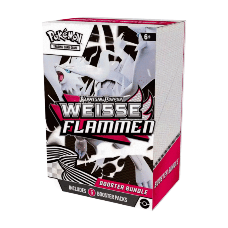 Pokémon Karmesin & Purpur Weiße Flammen Booster Bundle mit 6 Boostern – Original Pokémon Sammelkarten deutsch