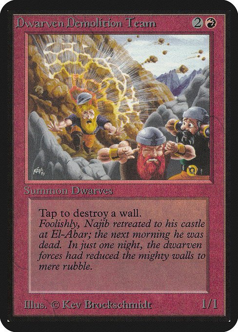 Dwarven Demolition Team MTG Karte kaufen - Limited Edition Alpha - Englisch - TcG Love