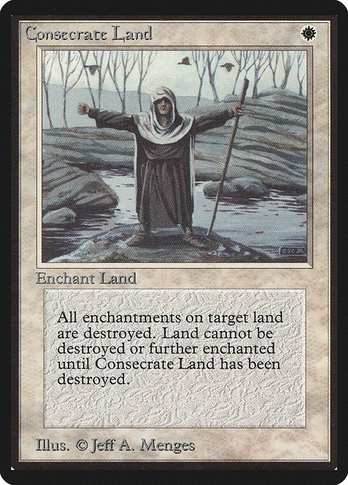 Consecrate Land MTG Karte kaufen - Limited Edition Beta - Englisch - TcG Love