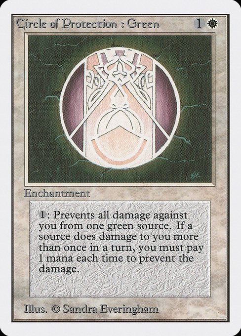 Circle of Protection: Green MTG Karte kaufen - Unlimited Edition - Englisch - TcG Love