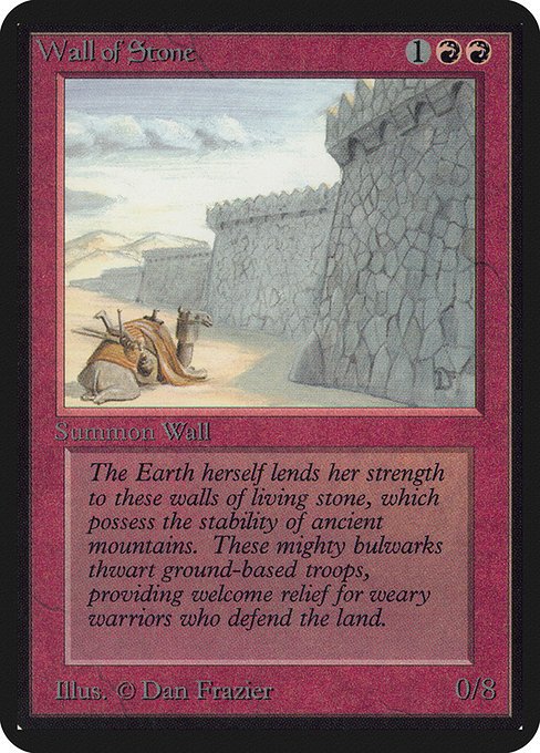Wall of Stone MTG Karte kaufen - Limited Edition Alpha - Englisch - TcG Love