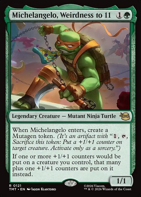 Michelangelo, Weirdness to 11 MTG Karte kaufen - Teenage Mutant Ninja Turtles - Englisch - TcG Love
