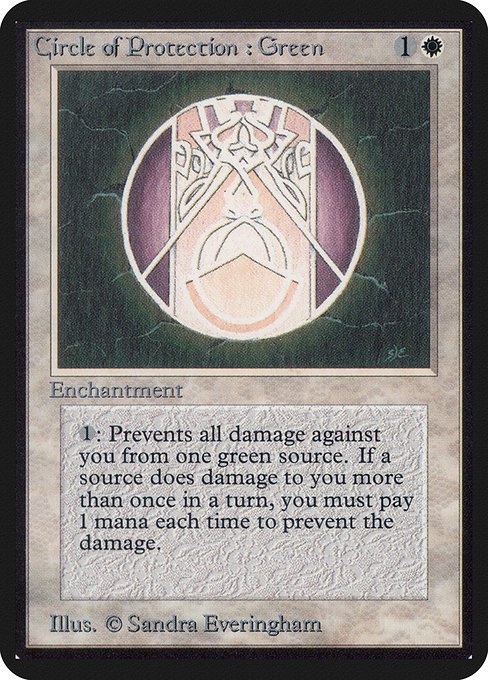 Circle of Protection: Green MTG Karte kaufen - Limited Edition Alpha - Englisch - TcG Love
