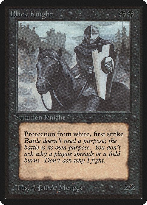 Black Knight MTG Karte kaufen - Limited Edition Beta - Englisch - TcG Love