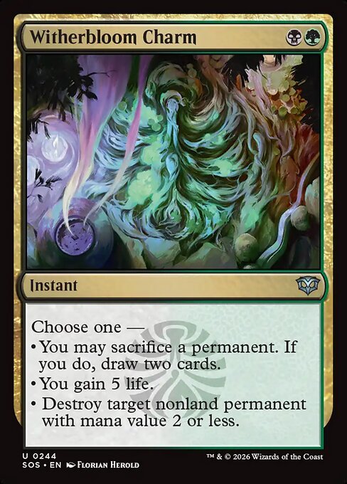 Witherbloom Charm MTG Karte kaufen - Secrets of Strixhaven - Englisch - TcG Love