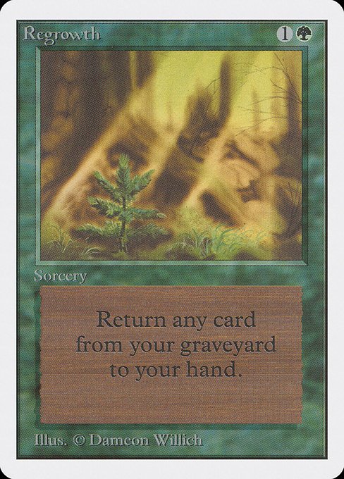 Regrowth MTG Karte kaufen - Unlimited Edition - Englisch - TcG Love