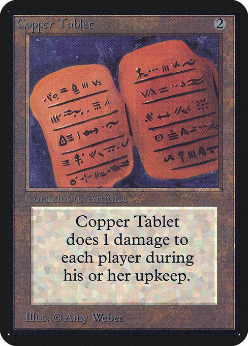 Copper Tablet MTG Karte kaufen - Limited Edition Alpha - Englisch - TcG Love