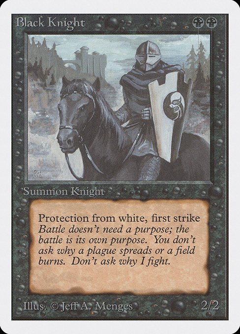 Black Knight MTG Karte kaufen - Unlimited Edition - Englisch - TcG Love