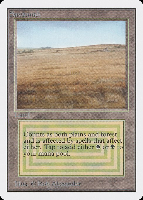 Savannah MTG Karte kaufen - Unlimited Edition - Englisch - TcG Love