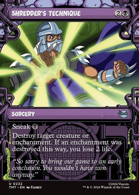 Shredder's Technique MTG Karte kaufen - Teenage Mutant Ninja Turtles - Englisch - TcG Love