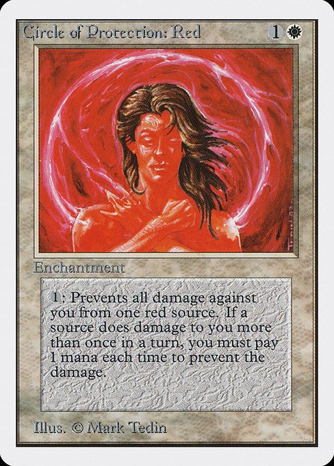 Circle of Protection: Red MTG Karte kaufen - Unlimited Edition - Englisch - TcG Love
