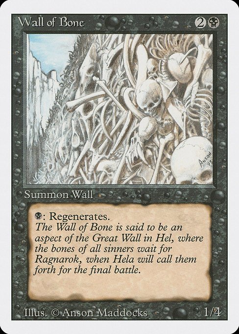 Wall of Bone MTG Karte kaufen - Revised Edition - Englisch - TcG Love