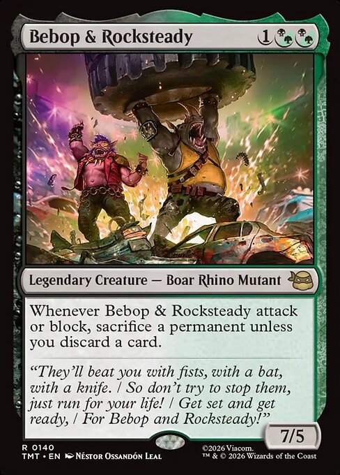 Bebop & Rocksteady MTG Karte kaufen - Teenage Mutant Ninja Turtles - Englisch - TcG Love
