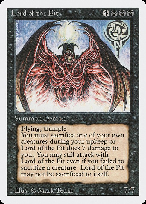 Lord of the Pit MTG Karte kaufen - Revised Edition - Englisch - TcG Love