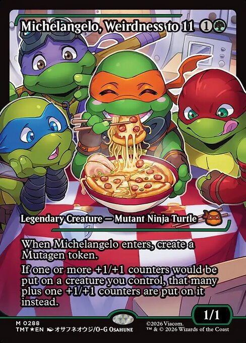 Michelangelo, Weirdness to 11 MTG Karte kaufen - Teenage Mutant Ninja Turtles - Englisch - TcG Love