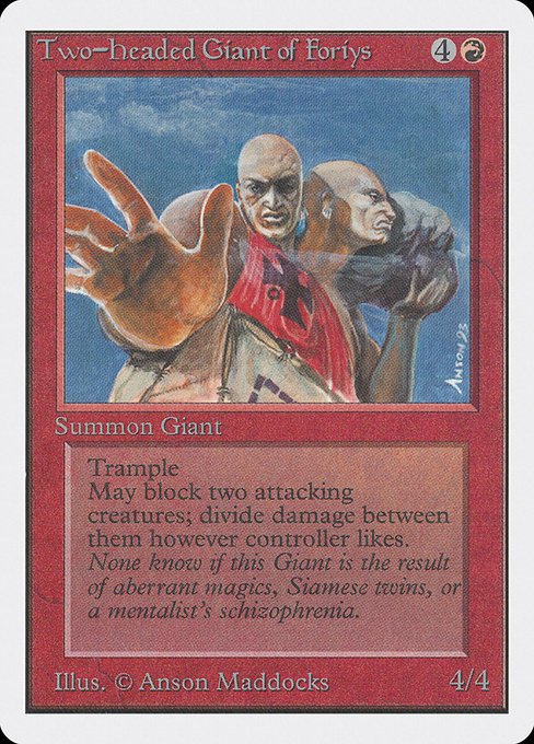 Two-Headed Giant of Foriys MTG Karte kaufen - Unlimited Edition - Englisch - TcG Love