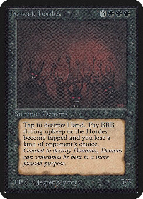 Demonic Hordes MTG Karte kaufen - Limited Edition Alpha - Englisch - TcG Love