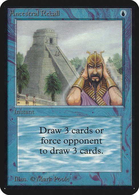 Ancestral Recall MTG Karte kaufen - Limited Edition Alpha - Englisch - TcG Love