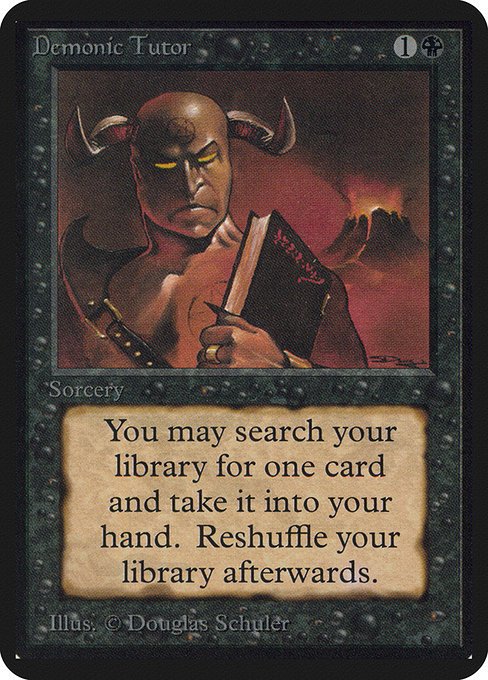 Demonic Tutor MTG Karte kaufen - Limited Edition Alpha - Englisch - TcG Love