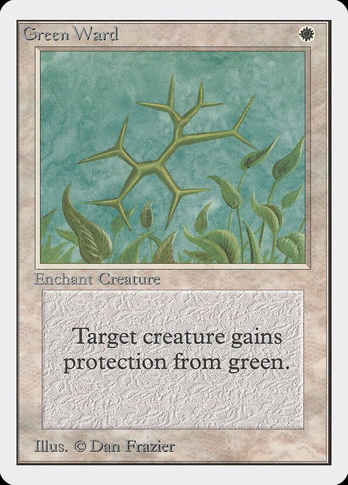 Green Ward MTG Karte kaufen - Unlimited Edition - Englisch - TcG Love