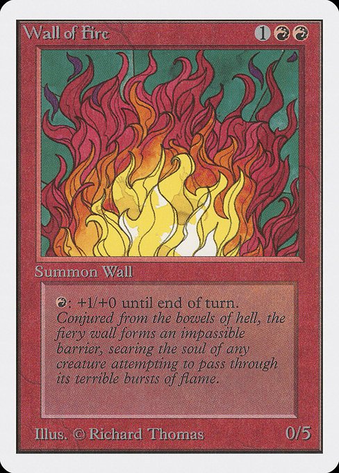 Wall of Fire MTG Karte kaufen - Unlimited Edition - Englisch - TcG Love
