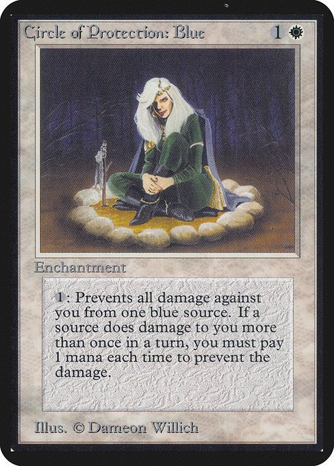 Circle of Protection: Blue MTG Karte kaufen - Limited Edition Alpha - Englisch - TcG Love