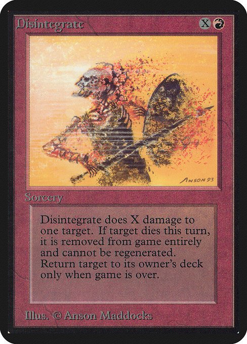 Disintegrate MTG Karte kaufen - Limited Edition Alpha - Englisch - TcG Love