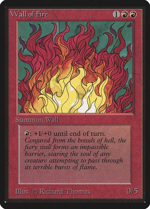 Wall of Fire MTG Karte kaufen - Limited Edition Beta - Englisch - TcG Love