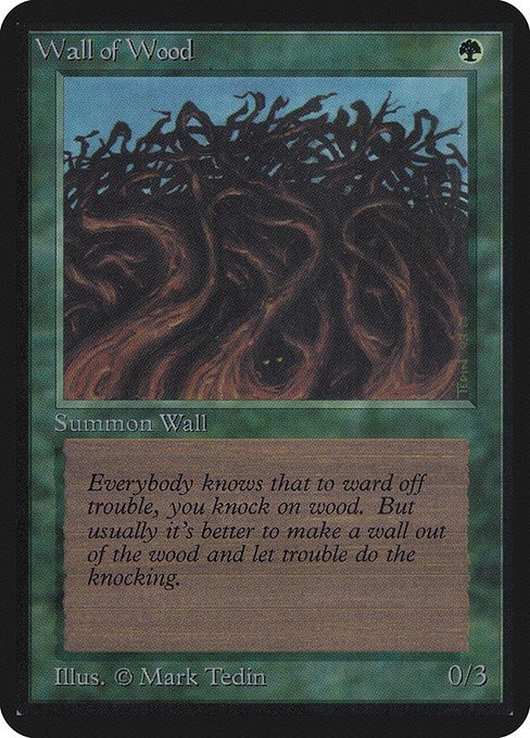 Wall of Wood MTG Karte kaufen - Limited Edition Alpha - Englisch - TcG Love