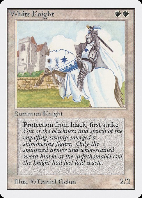 White Knight MTG Karte kaufen - Unlimited Edition - Englisch - TcG Love