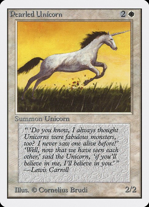 Pearled Unicorn MTG Karte kaufen - Unlimited Edition - Englisch - TcG Love