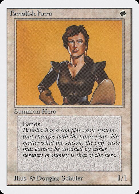 Benalish Hero MTG Karte kaufen - Unlimited Edition - Englisch - TcG Love