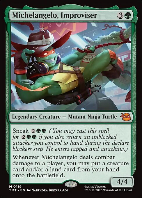 Michelangelo, Improviser MTG Karte kaufen - Teenage Mutant Ninja Turtles - Englisch - TcG Love